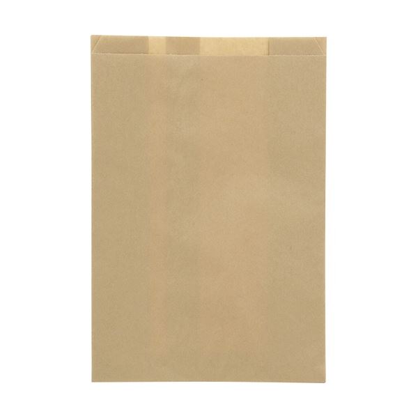 (まとめ) HEIKO 食品袋 耐油ガゼットパック 未晒無地 特大 #004164113 1パック(100枚) (×5セット)