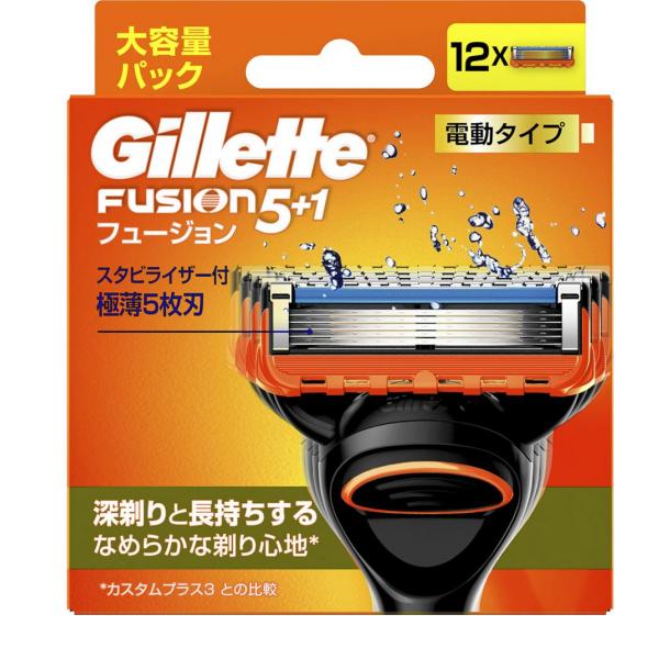 フュージョン5+1 電動タイプ 替刃 12個入