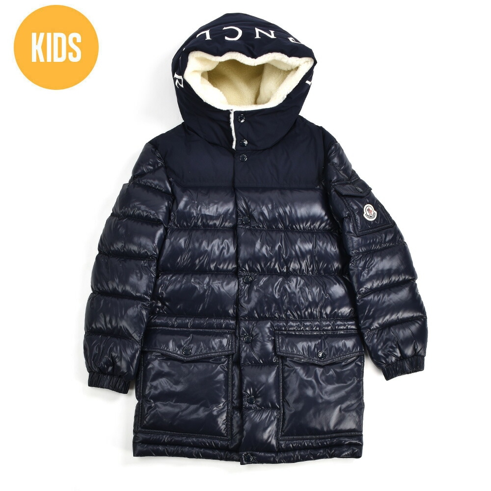 モンクレール ダウンジャケット キッズ ジュニア 子供用 ブルゾン フード付きダウン ネイビー MONCLER TAROLD[1c00021-742-810]アウター