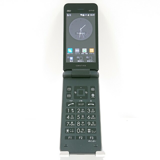 GRATINA KYF42 au ブラック 送料無料 本体 c13717 【中古】