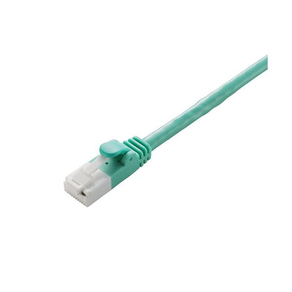 （まとめ） エレコム LANケーブル/CAT6対応/EU RoHS指令準拠/爪折れ防止/簡易パッケージ仕様/10m/グリーン LD-GPT/GN10/RS (×2セット)