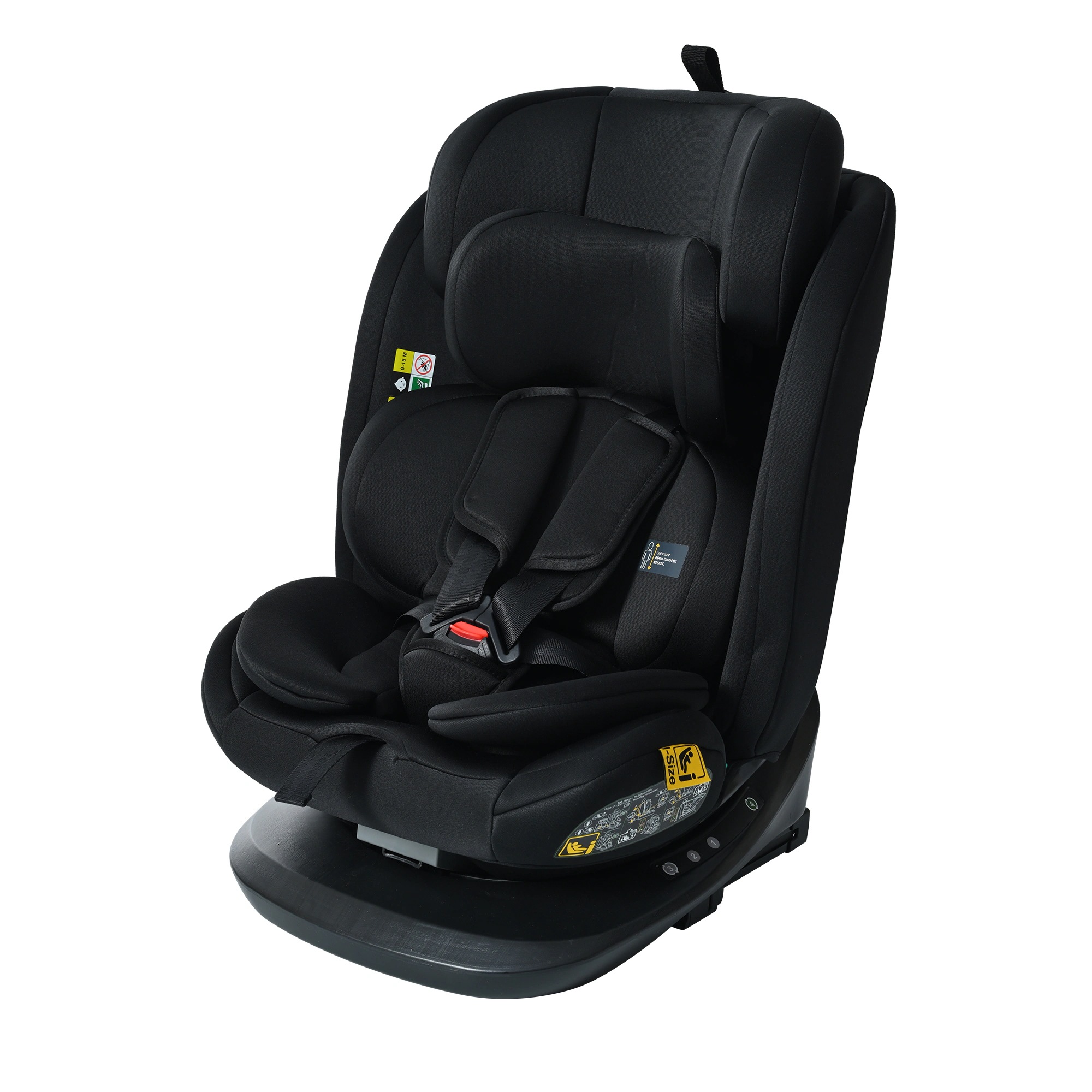 1739【トップテザー】チャイルドシート 新生児 ISOFIX 0歳～12歳頃 360度回転式 40～150cm ジュニアシート 長く使える 洗える 取付簡単 キッズシート ベビーシート 出産祝い 赤
