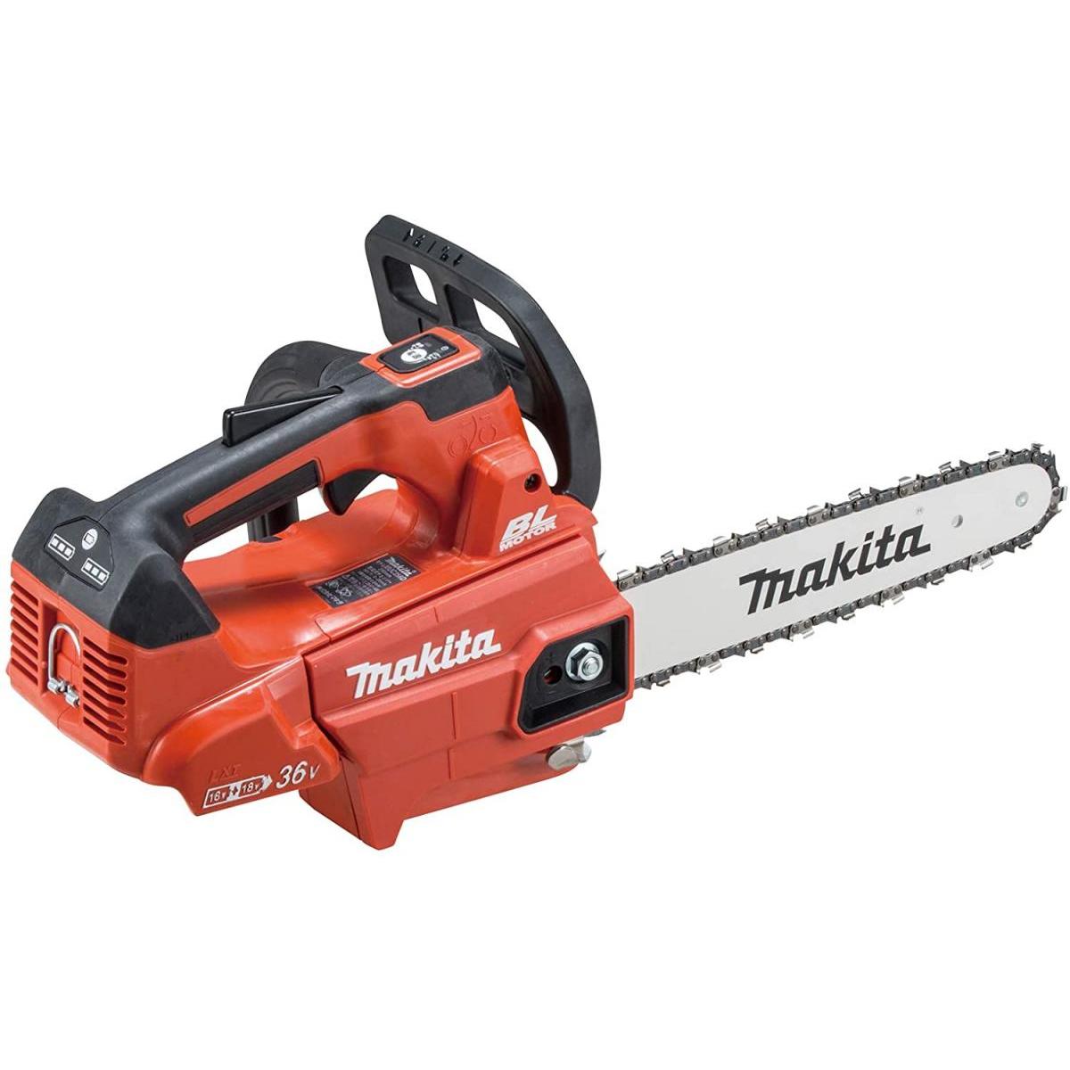 マキタ 充電式チェンソー ガイドバー250mm 赤 18V+18V バッテリ充電器別売 MUC256DZFR チェンソー　チェーンソー プロ セミプロ