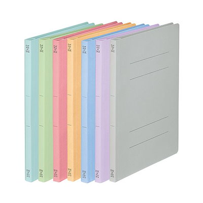 (まとめ) TANOSEE フラットファイル（スタンダードカラー） A4タテ 150枚収容 背幅18mm グレー 1パック（10冊） 〔×30セット〕