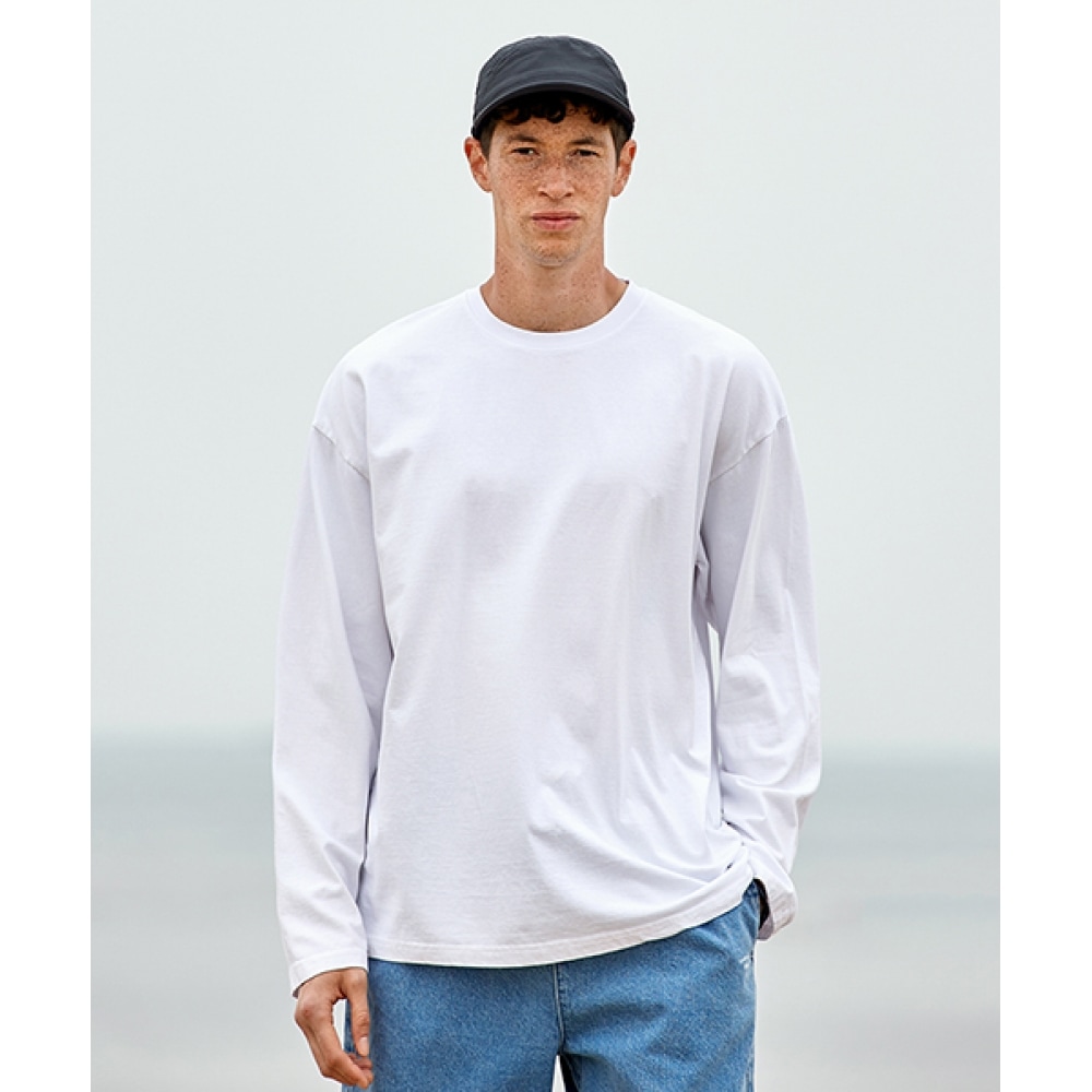 FLUKEピグメントロングスリーブ長袖TシャツホワイトFLT701