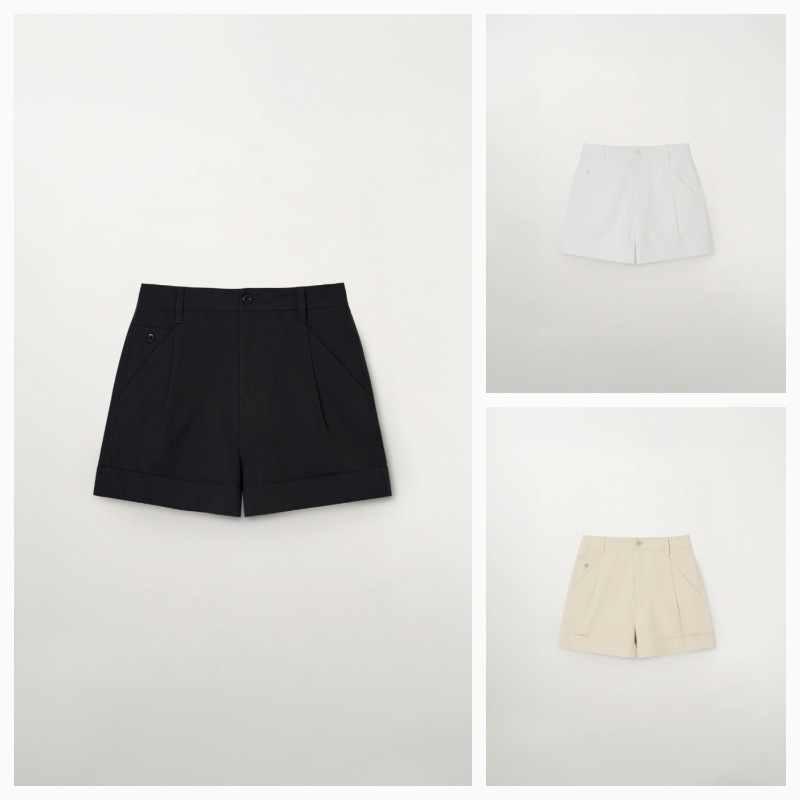 【SATUR】26SS (W) POCKET COTTON CHINO SHORTS : 3COLORS