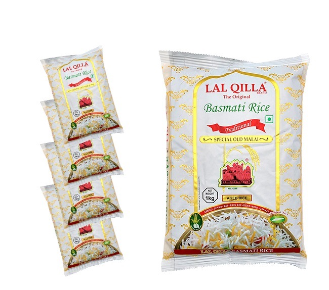 【5袋セット】　お米 ラルキラ バスマティライス 5kg（1kgΧ5袋）インド産 LAL QILLA ラール キラ インド料理