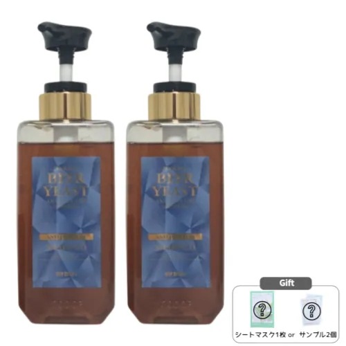 [1+1] ビール 酵母クーリング シャンプー 500mL / 頭皮ケアクールシャンプー 男性・女性用 ヘアケア 髪の健康 フケ予防