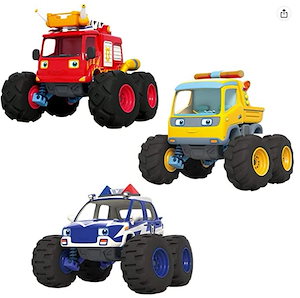 ベイビーバストイ 3種パッケージ _ パトロールカー 消防車 牽引車 BABYBUS Monster Package_Police Car Fire Truck tow Truck