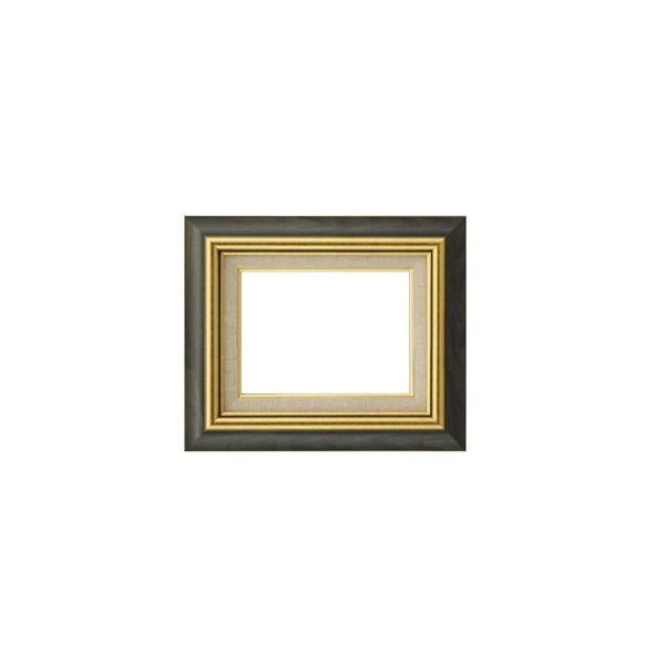 日本製 油絵額縁 フレーム F4号 グリーン 壁掛けひも アクリル 8116 油額 油絵額 額 額縁 7,179円