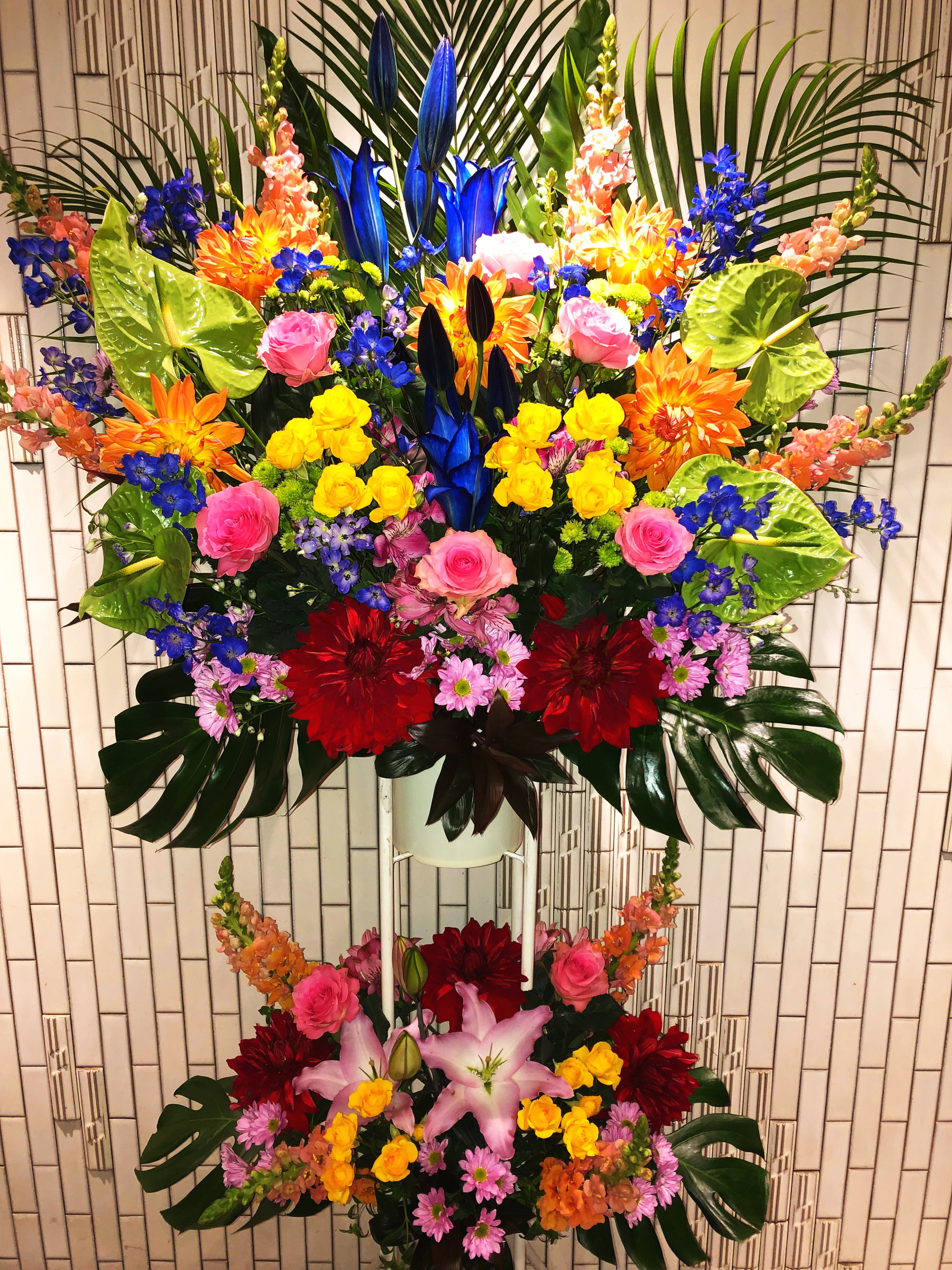 商品ID 3671 スタンド花　ミックス　2段