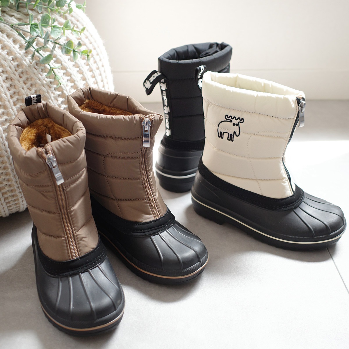 mozモズ防水防滑キッズジュニアスノーブーツ キッズ ジュニア ベビー