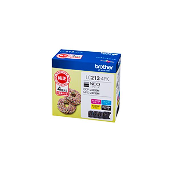 (純正品) BROTHER ブラザー インクカートリッジ (LC213-4PK 4色)