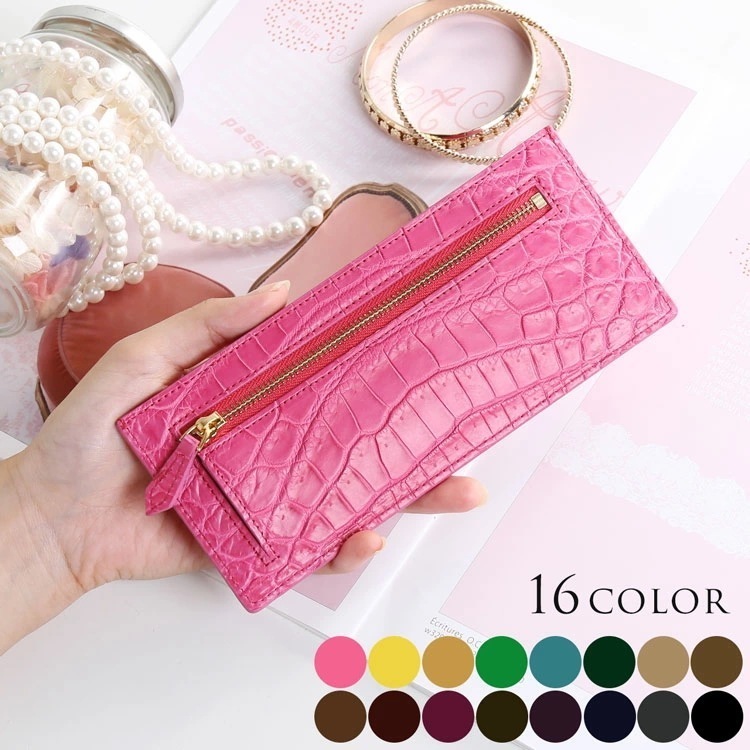 H.C.Pポロサスクロコダイルレザー長財布