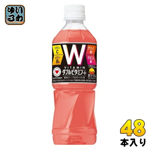 サントリー ダカラ ダブル ビタミンプラス 500ml ペットボトル 48本 (24本入×2 まとめ買い) DAKARA だから 低カロリー 熱中症対策飲料