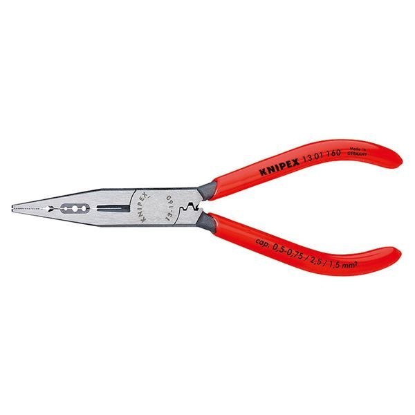 美品 KNIPEX（クニペックス）1301-160 電気技師用ペンチ （SB） 手動