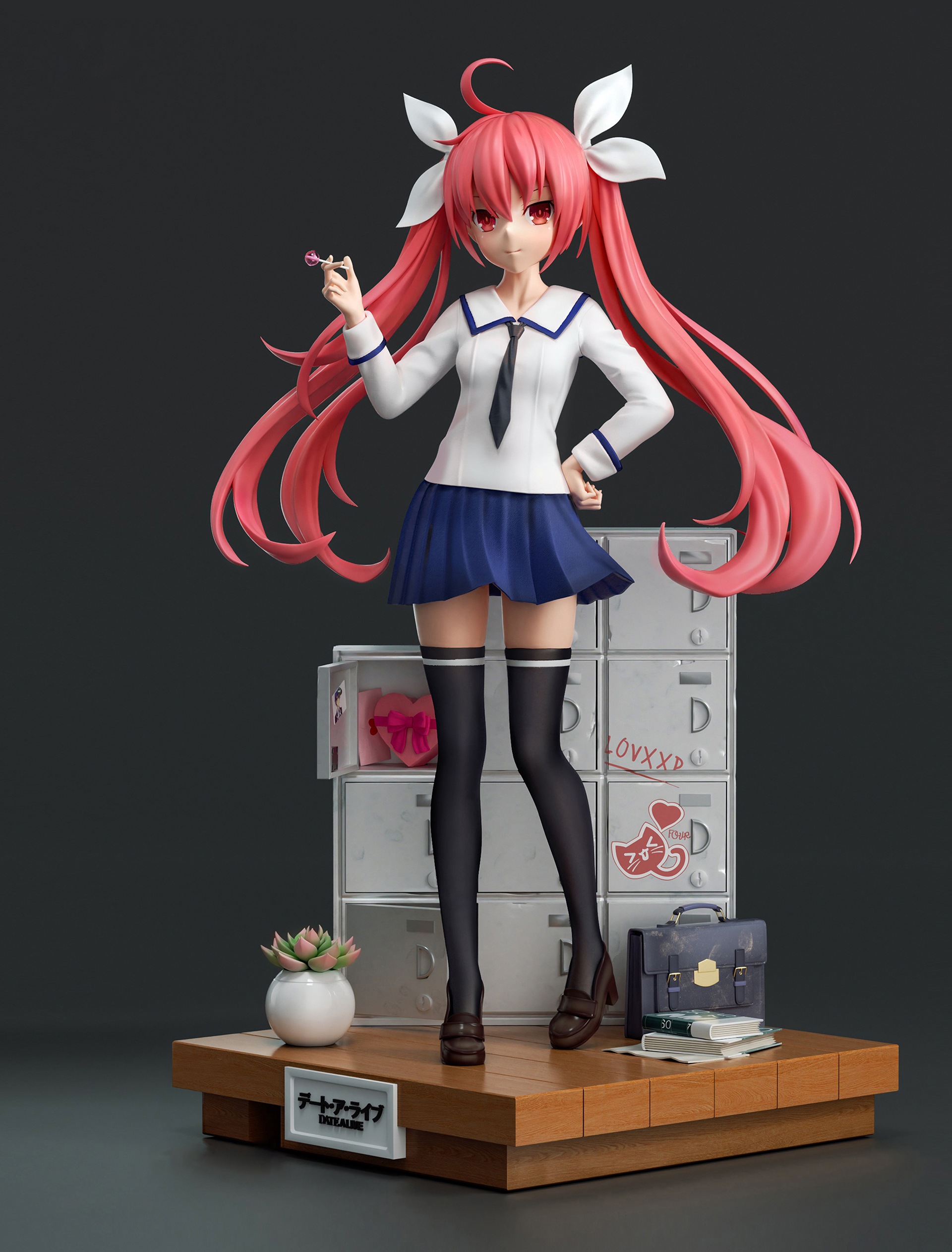 五河琴里 いつかことり フィギュア 1/6スケール 塗装済み完成品 ガレージキット P.B.S 限定販売 スタチュー