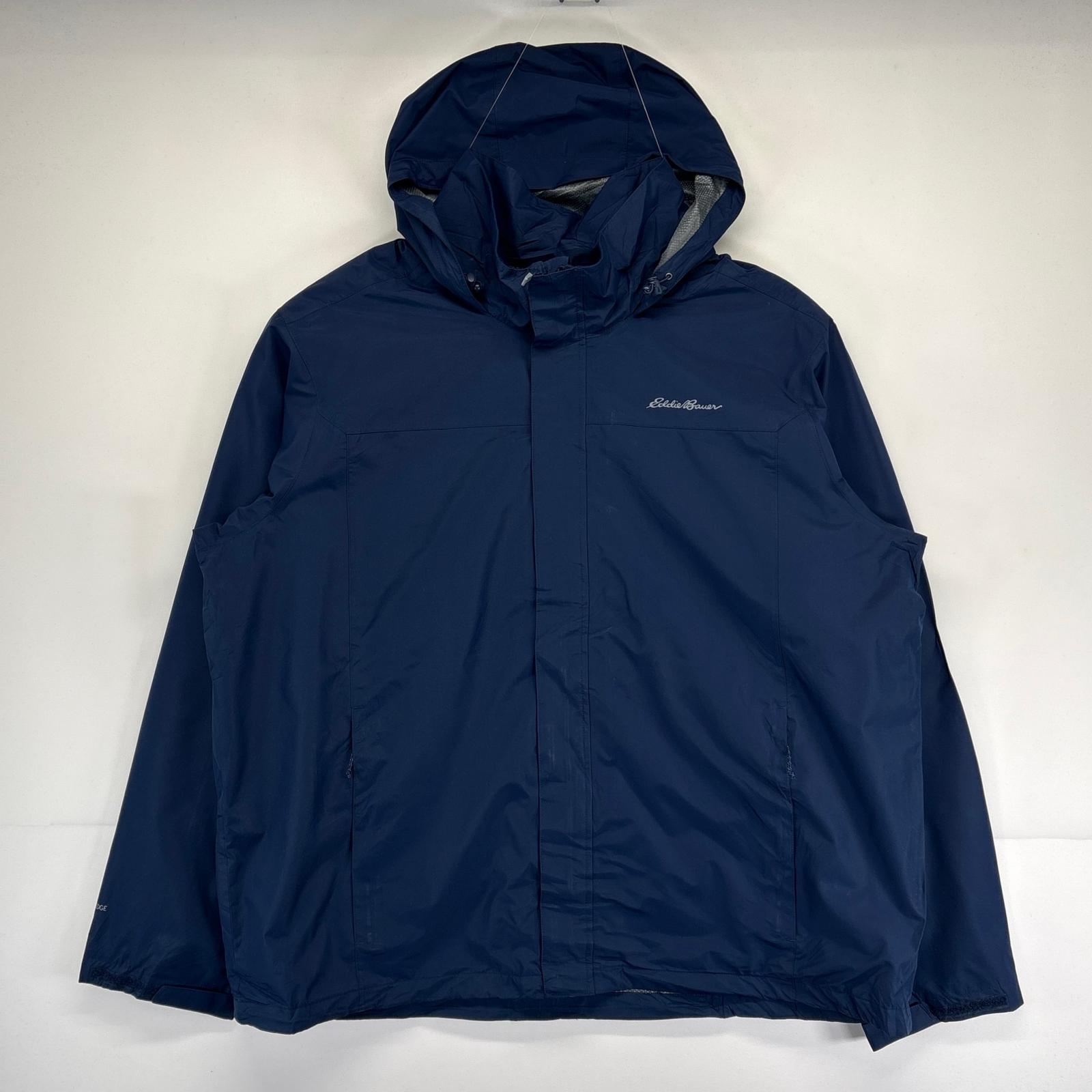 古着 美品 ジャケット 大きいサイズ マウンテンパーカー アウトドア 新品タグ 2XL ブルー系 メンズ