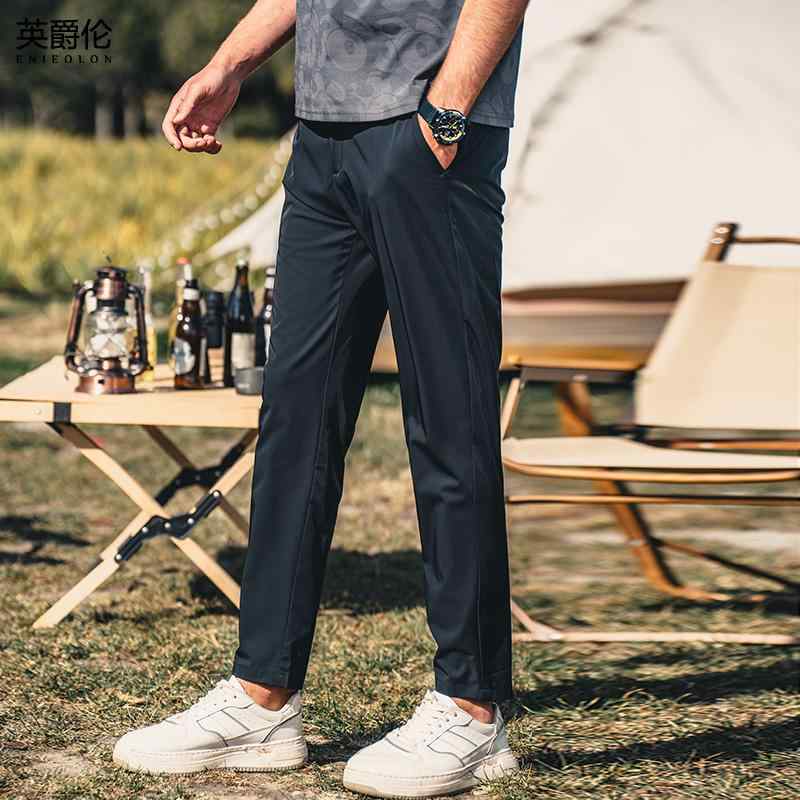 メンズ パンツ ボトムス ズボン ロング スウェット 速乾 薄手 ひんやり 涼しい 快適 スリム カジュアル 普段使い アウトドア スポーツ ワーク 外出 メンズ 夏