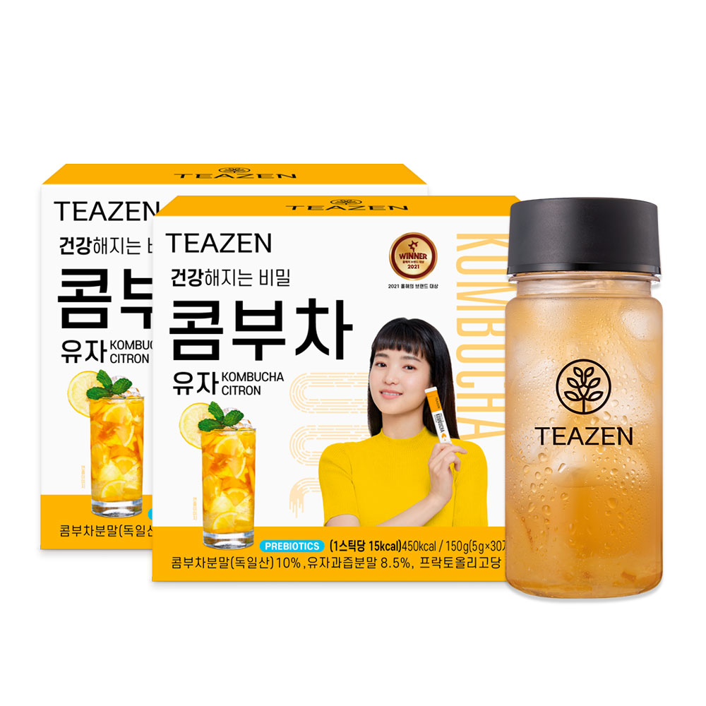 コンブ茶 ゆず 30本 x 2箱 計60本 + ボトル 350ml