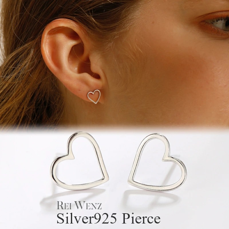 【高品質Silver925】ピアス ハート シルバー ミニ Silver925 小 オフィス プレゼント 人気 かわいい