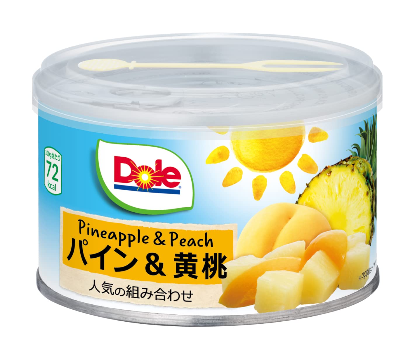 ドール　缶詰　パイン＆黄桃　227gx24個　Dole