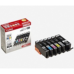 CANON 純正インクタンク 6色マルチパック 大容量 BCI-351XL+350XL/6MP キヤノン BCI351XL350XL6M