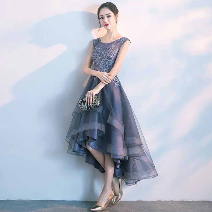 花柄刺繍フィッシュテールパーティードレス パーティードレス ワンピース 結婚式 披露宴 卒業式 入学式 発表会 二次会 フォーマル 20代 30代 40代 大人 レディース ミディアム丈 ひざ丈 花柄