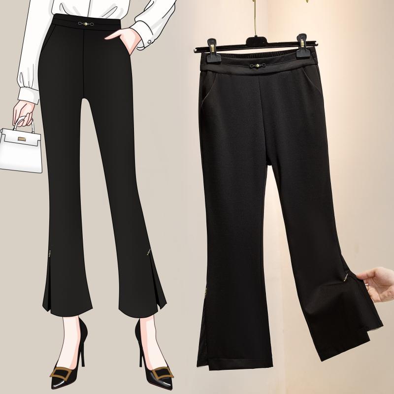 レディース ファッション おしゃれ 夏 大きいサイズ ハイウエスト ストレッチ ひんやり 涼しい 快適 ストレート パンツ カジュアル パンツ