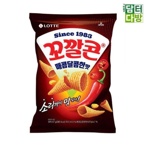 RGK172OTロッテ製菓 コーン 甘辛味 67g X 20個 お菓子