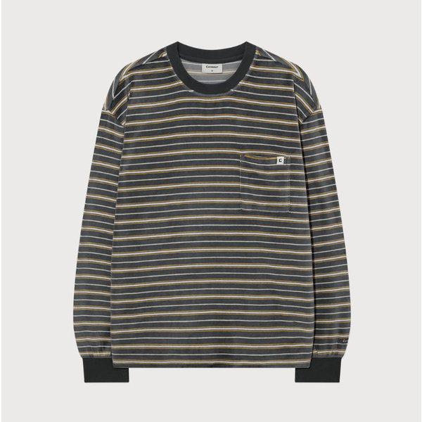 ストライプ長袖共用B1 CO2503LT16 GR