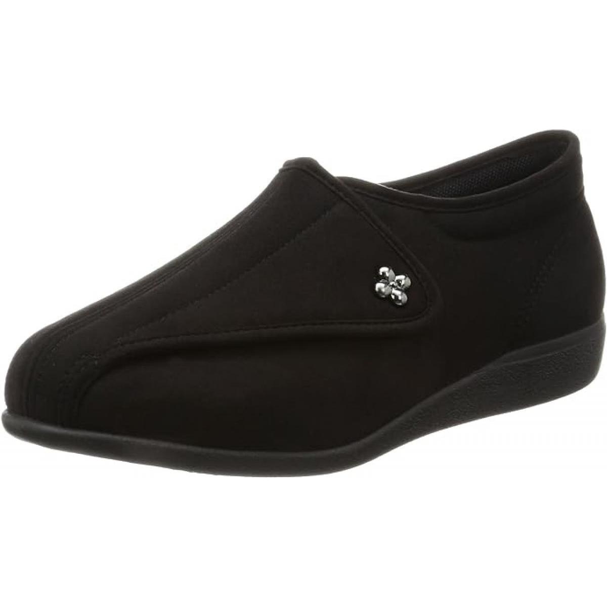 アサヒシューズ 快歩主義 婦人 靴 L011 ブラック 24.0cm 3E 軽量 転倒予防 リハビリ シューズ レディース 日本製