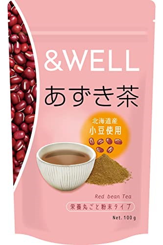 &WELL あずき茶 北海道産 栄養丸ごと粉末 100杯分 残留...のサムネイル