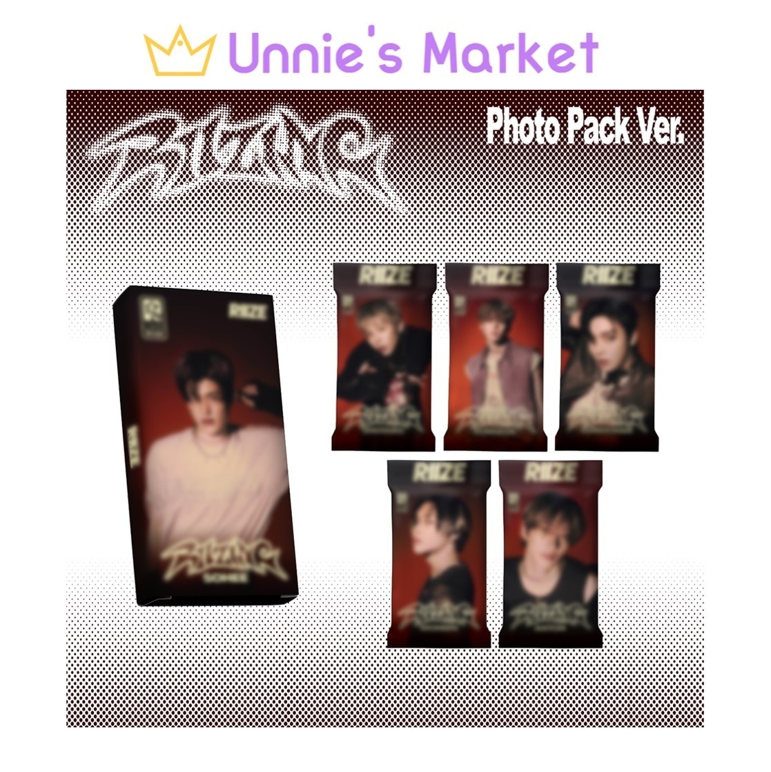 [SET] RIIZE - RIIZING Photo Pack Ver. (Smart Album) / 1st Mini Album + Free Photocard 1EA(fan-made)
