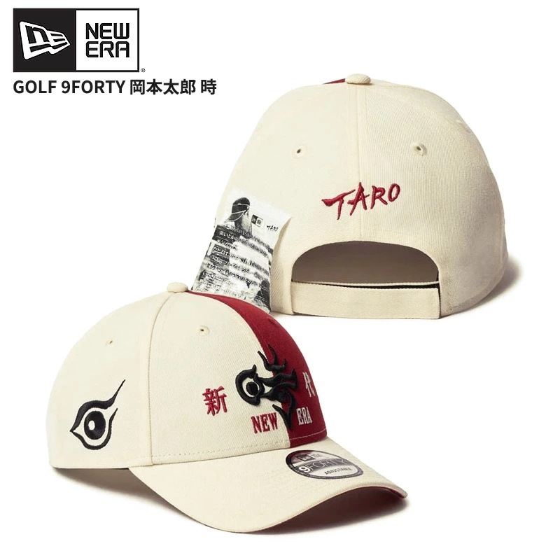 ニューエラ ゴルフキャップ ユニセックス 帽子 NEW ERA 9FORTY TARO OKAMOTO 岡本太郎 時 クローム/H.レッド 14683755