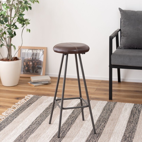 PC-19BR ブラウン ハイスツール メーカー直送