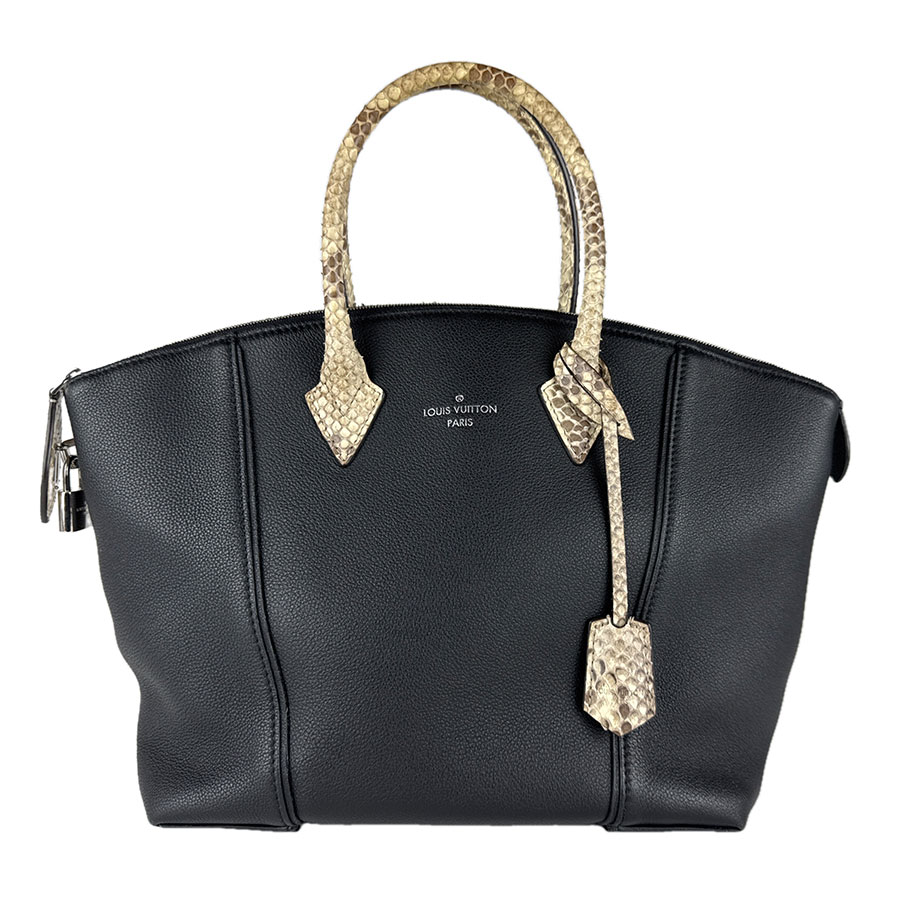 ルイ ヴィトン LOUIS VUITTON ハンドバッグ ショルダーバッグ パルナセア ロックイットMM レザー/パイソン ノワール レディース N91384 z8997