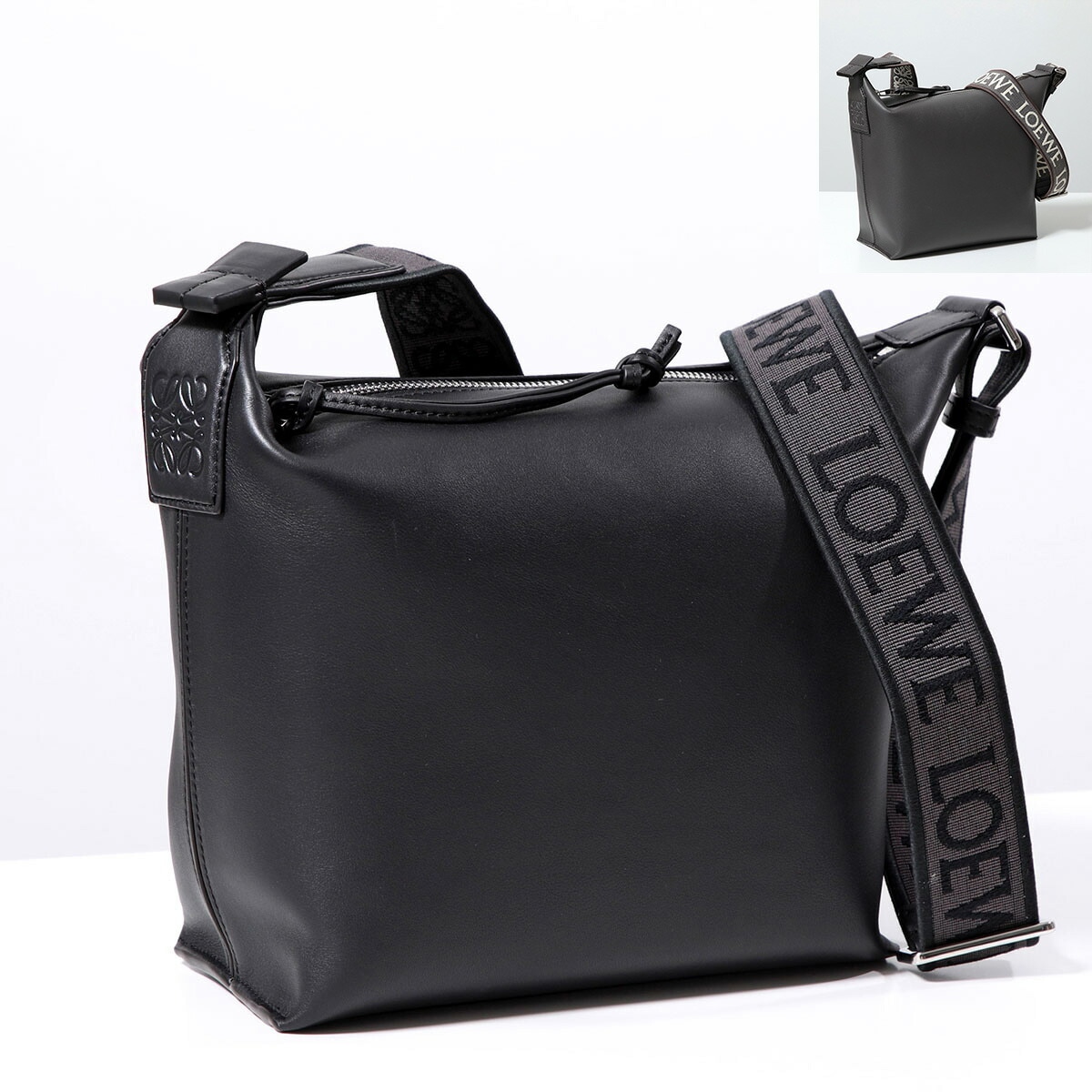 LOEWE ロエベ ショルダーバッグ CUBI キュービィ B906Q63X01 B906Q63X04 メンズ レザー アナグラム ジャガードロゴ クロスボディ 鞄 カラー2色