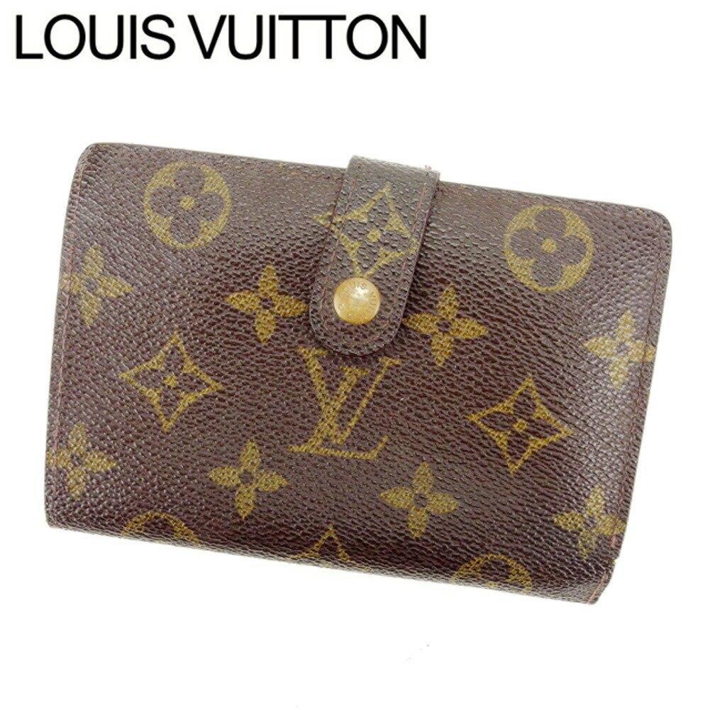 がま口財布 二つ折り モノグラム ポルトモネ　ビエヴィエノワ ブラウン 中古 12,545円