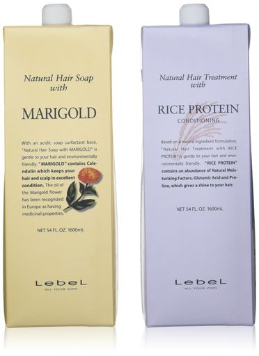 Lebel ルベル ナチュラル ヘアソープ MGマリーゴールド1600ml トリート RP ライスプロテイン 1600ml セット 8,081円