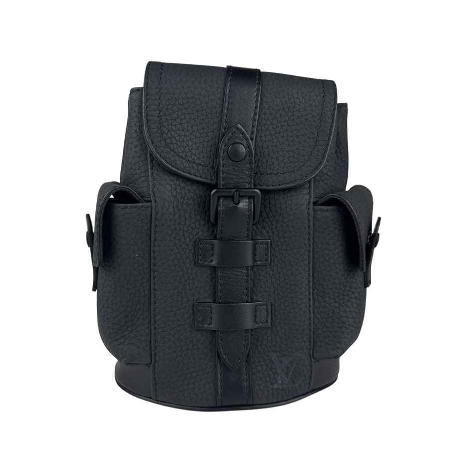 ルイ ヴィトン LOUIS VUITTON ボディバッグ クリストファーXS レザー ブラック メンズ M58495 z7111