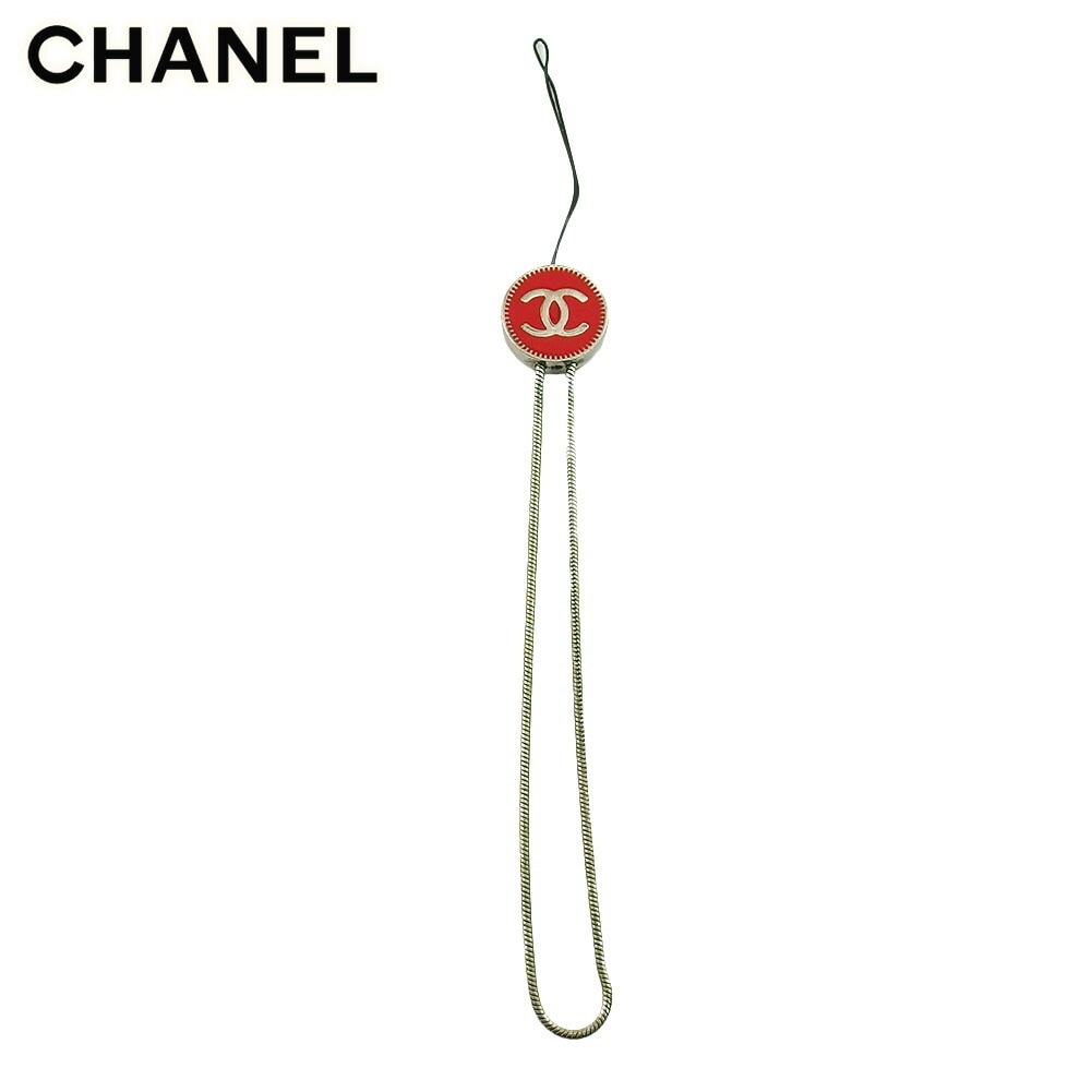 ストラップ ストラップ チャーム ココマーク レディース シルバー レッド 中古