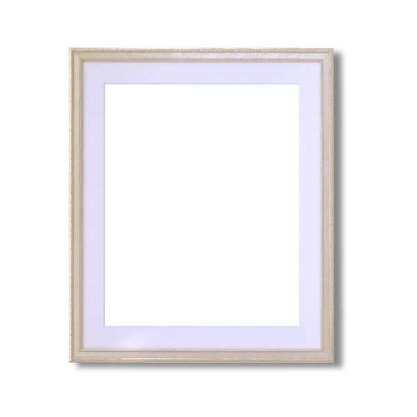 軽量水彩額金水彩額銀水彩額UV（紫外線）カットアクリル 柄入り水彩額マット付 F10 シルバー