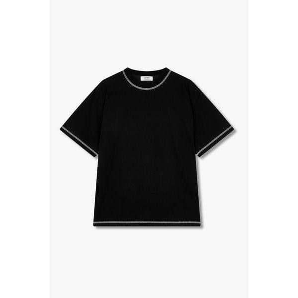 バックロゴ刺繍シルケットTシャツ 9105222177099