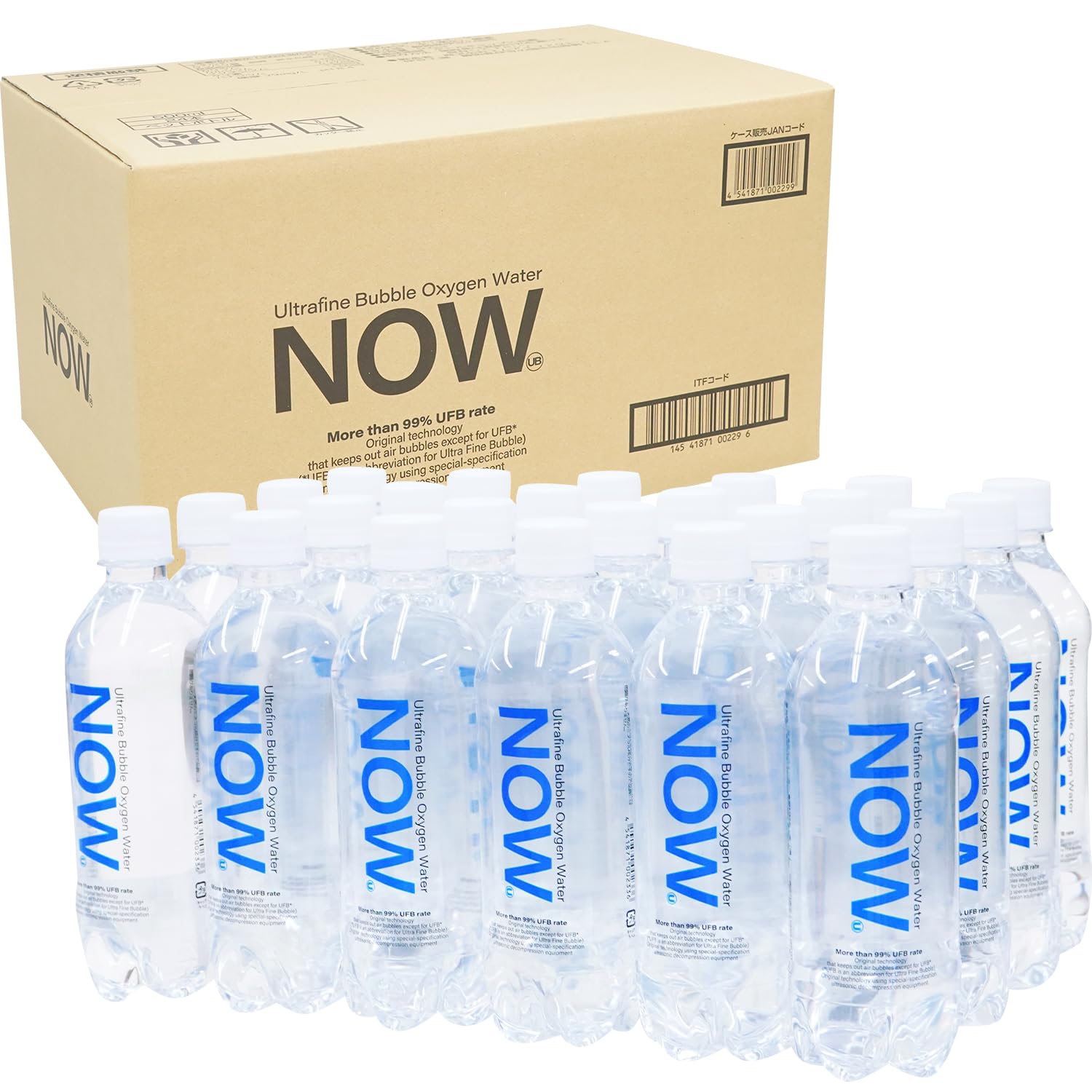 【全国送料無料】 NOW U 高濃度ウルトラファインバブル水 500ml×24本/1箱 ミネラルウォーター 酸素水 水