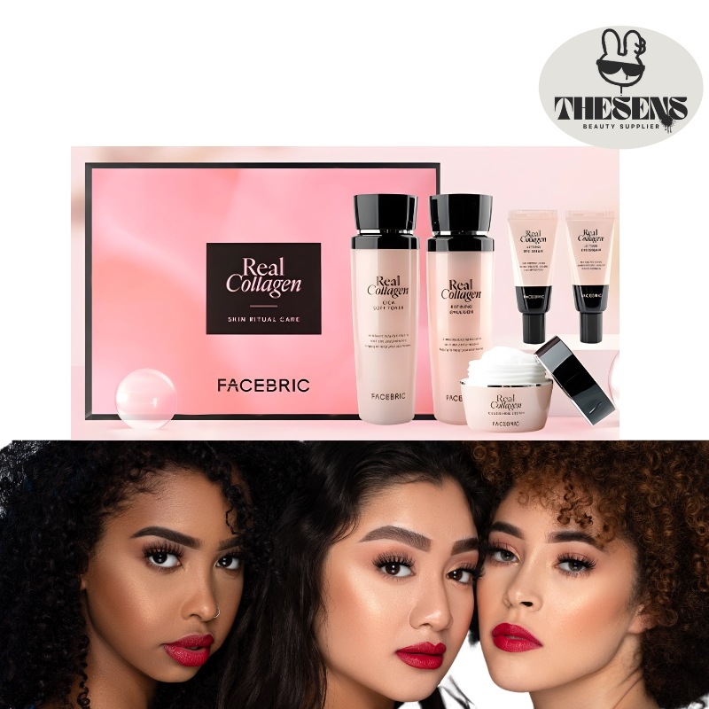 Facebrick リアル コラーゲン スキン リチュアル ケア 4点セット 韓国コスメ スキンリチュアル 目もと用 ハイドレーティング セット