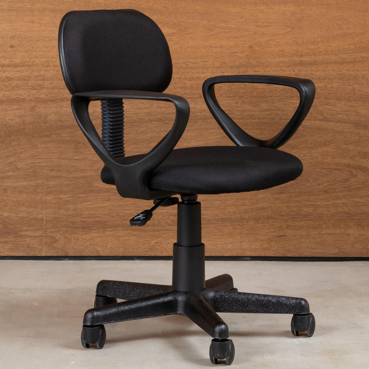 オフィスチェア 肘付タイプ 昇降式 座面高41ー53cm コム ワークチェア パソコンチェア キャスター付き 学習椅子 肘掛け 高さ調節 コンパクト チェア チェアー イス 椅子 いす