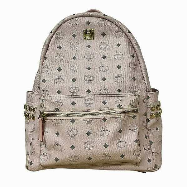 エムシーエム スターク サイドスタッズ バッグパック ピンク バッグ リュック 【中古】 21,158円