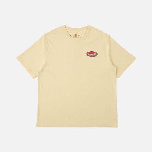 共用バックグラフィック半袖Tシャツ バター A5ST3 260