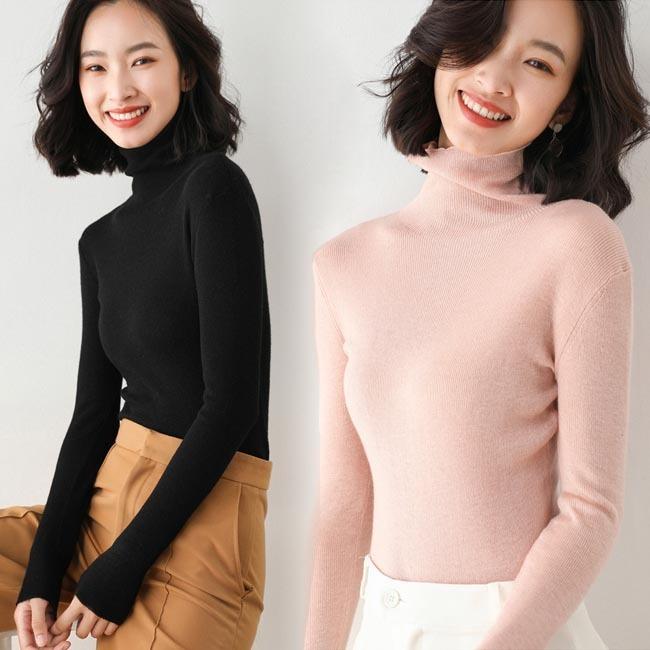 リブニット タートルネック レディース ニットセーター 細身 インナーウェア リブセーター スリム ニット ハイネック インナー 無地 スリムセーター プレゼントニット